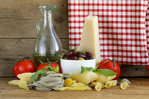 Still life of Italian foods — Stock Photo, Image