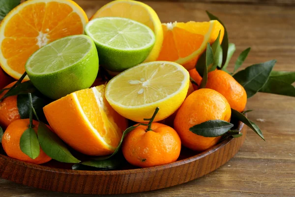 Verschillende types van citrusvruchten — Stockfoto