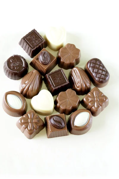 Lezzetli gurme çikolata şeker tatlı hediye — Stok fotoğraf