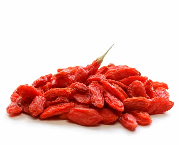 Kuru kırmızı goji meyveleri sağlıklı bir diyet için — Stok fotoğraf