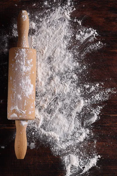 Harina Comida Fondo Para Hornear Pan Pizza Pasta — Foto de Stock