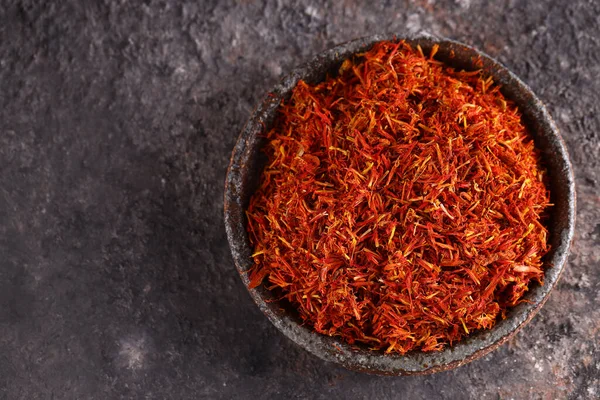 Kryddor Ekologisk Naturlig Saffran För Krydda Livsmedel — Stockfoto
