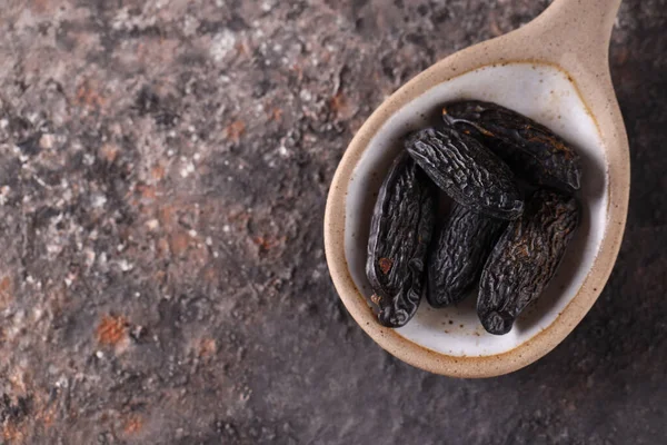 Spices Organic Tonka Beans Dessert — Stock Photo, Image