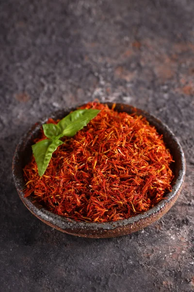 Spices Organic Natural Saffron Seasoning Food — Stock fotografie