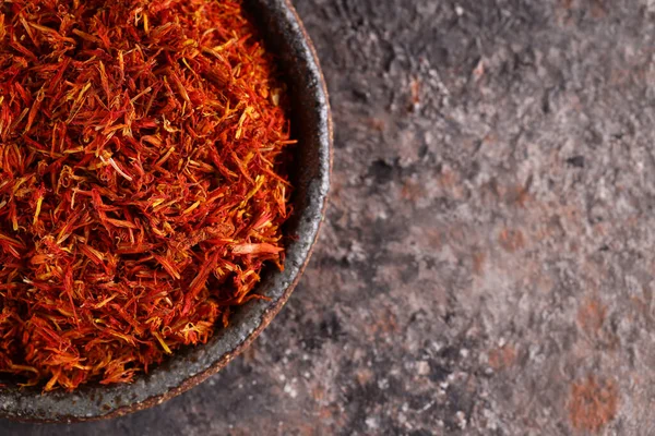 Kryddor Ekologisk Naturlig Saffran För Krydda Livsmedel — Stockfoto