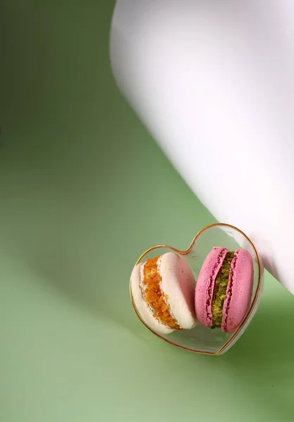 Süße Dessertkekse Mandelmacarons Für Leckereien Und Geschenke — Stockfoto