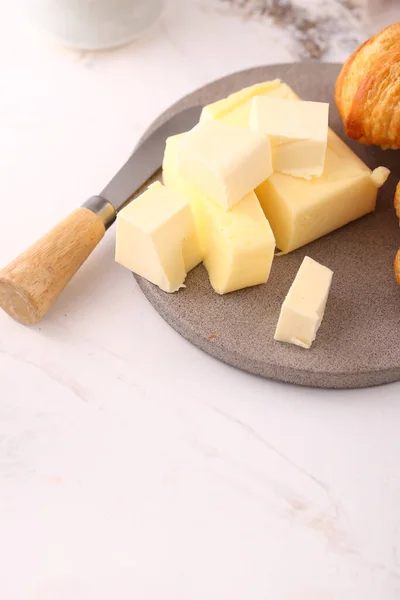 Manteiga Biológica Natural Produtos Lácteos — Fotografia de Stock