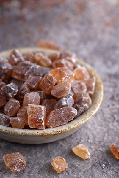 Naturlig Ekologisk Karamell Socker Hälsosam Mat — Stockfoto