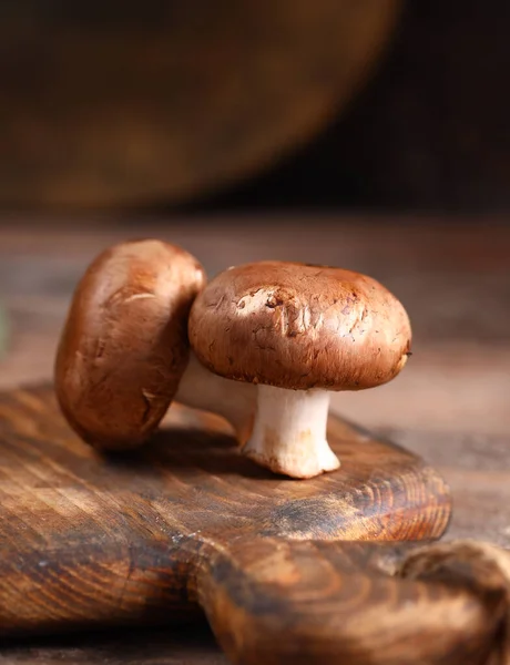 Fresh Organic Portobello Mushrooms Healthy Food — ストック写真