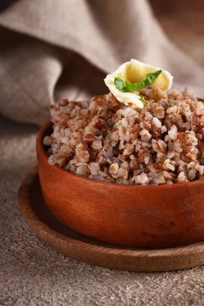 Healthy Natural Food Boiled Buckwheat — 스톡 사진