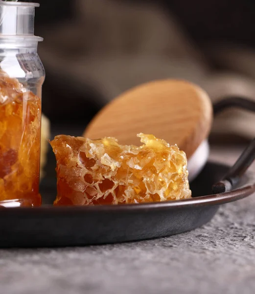 Still Life Natural Organic Honey — Fotografia de Stock