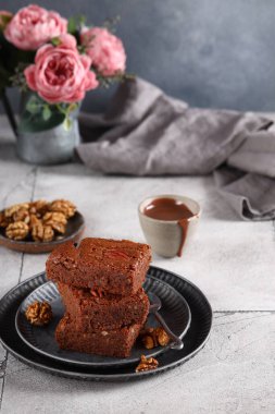 Süper çikolatalı kek brownie tatlı