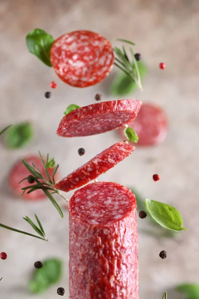 Natural Organic Smoked Sausage Healthy Food — Stock Photo, Image