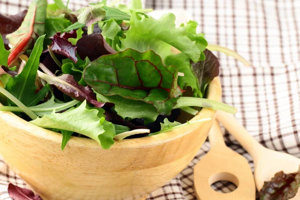 Salada Mistura Orgânica Natural Alimentos Saudáveis — Fotografia de Stock