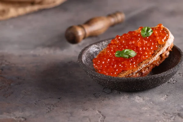 Delicacy Food Red Caviar Appetizer — Stock Photo, Image