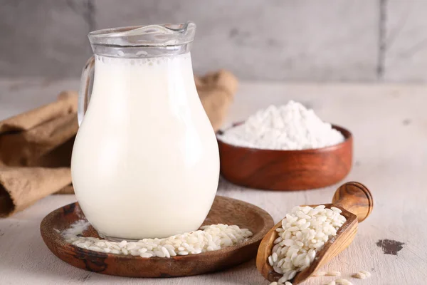 Rice Organic Lactose Free Milk Table — Stockfoto