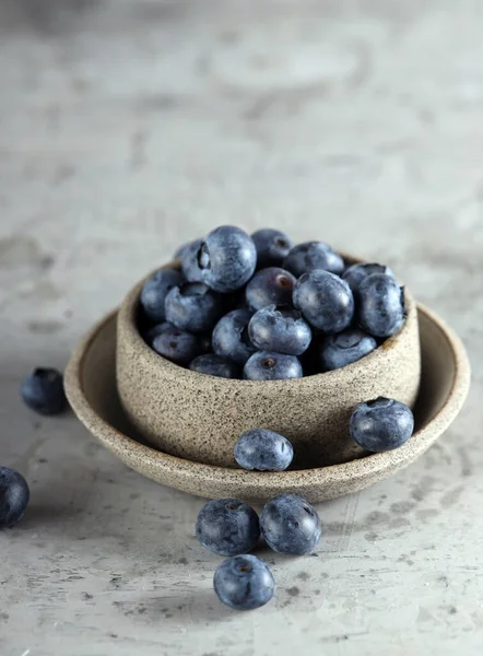 Ripe Organic Berries Fruit Blueberries — Fotografia de Stock