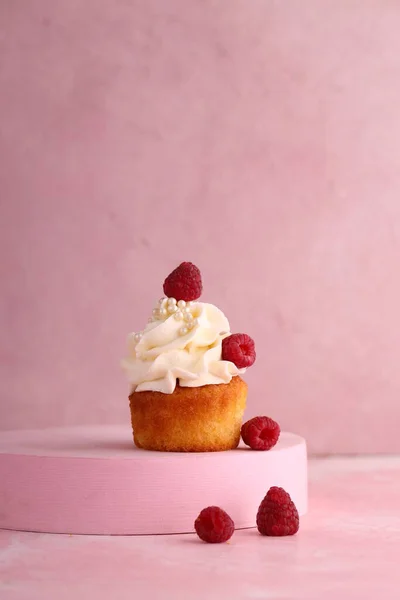 Cupcake Cream Fresh Berries — ストック写真