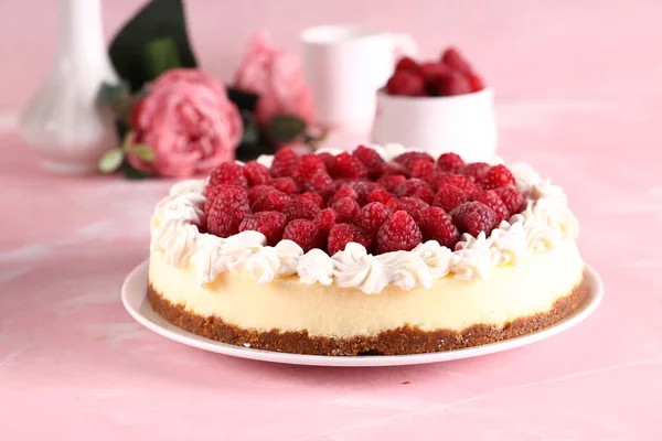 New York Cheesecake Cream Fresh Berries — Foto Stock