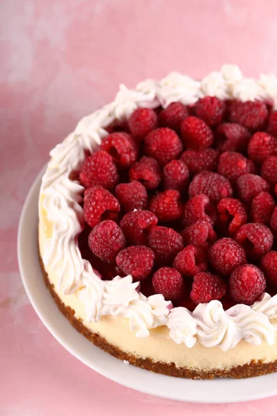 New York Cheesecake Cream Fresh Berries — Stock Photo, Image