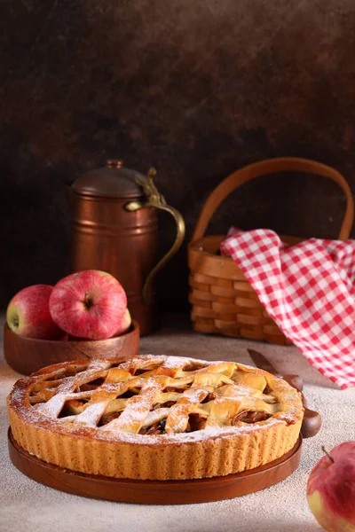 Homemade Apple Pie Fresh Fruit — Stockfoto