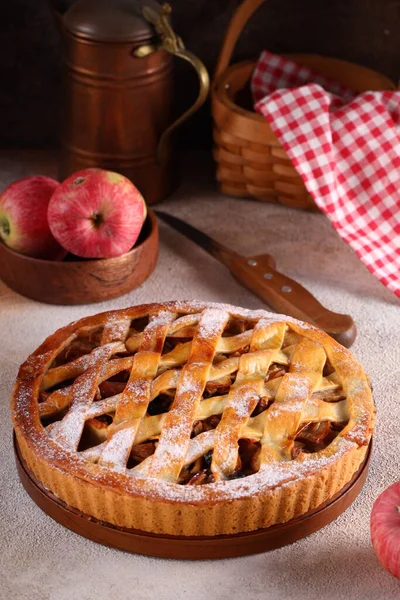 Homemade Apple Pie Fresh Fruit — Stock Photo, Image