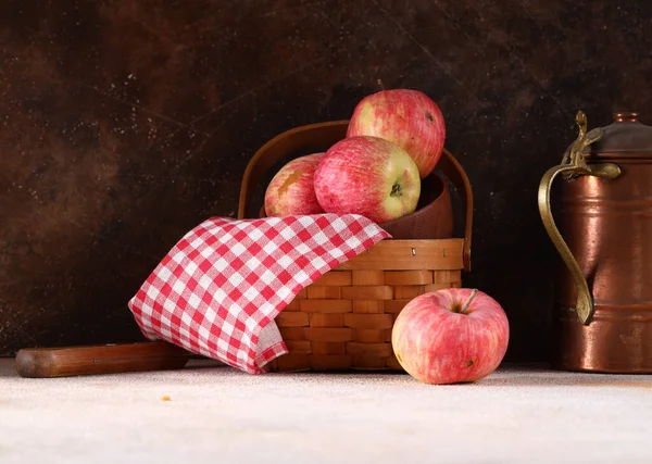 Homemade Apple Pie Fresh Fruit — 스톡 사진
