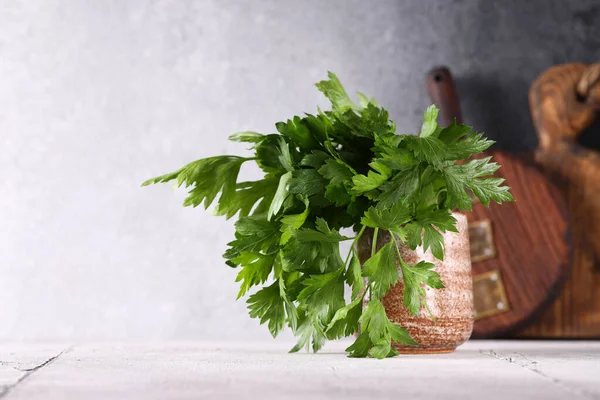 Organic Food Fresh Herbs Parsley — 图库照片