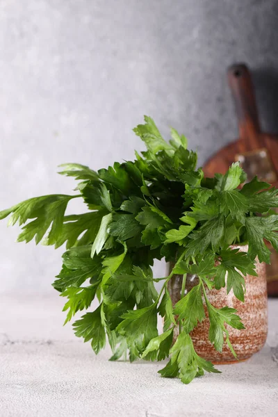 Organic Food Fresh Herbs Parsley — Stok Foto