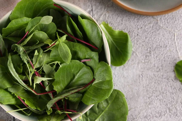 Organic Food Nutrition Green Salad Mix Olive Oil Vegetables — Stockfoto