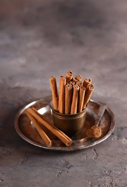 cinnamon spice for desserts and food on the table