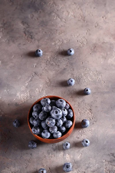 Reife Blaubeeren Gesunde Lebensmittel Auf Den Tisch — Stockfoto