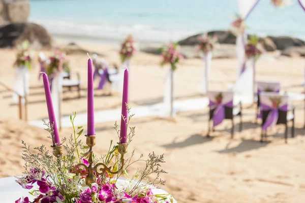 Voorbereidingen Voor Bruiloft Taart Snijden Ceremonie — Stockfoto