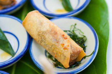 Bahar böreği, yemek düğün yemeği için hazırlandı..