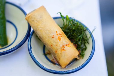 Bahar böreği, yemek düğün yemeği için hazırlandı..