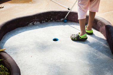 Kho Samui, Tayland 'daki Çocuklar için Golf Parkı.