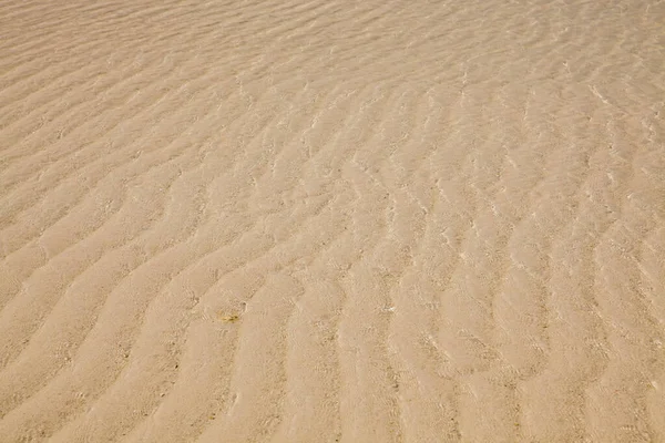 Крупный План Песчаного Рисунка Пляжа Летом — стоковое фото