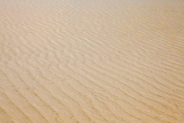 Fechamento Padrão Areia Uma Praia Verão — Fotografia de Stock