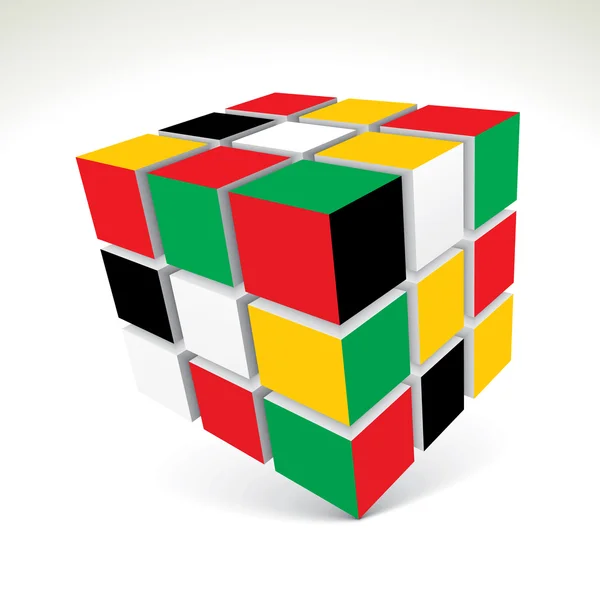 Vector 3d cubes — Stock Photo, Image