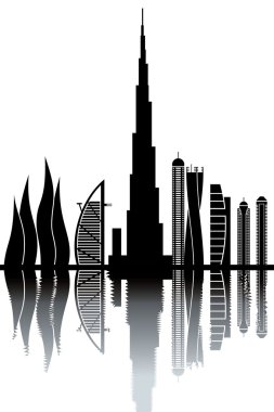 Dubai şehir silüetinin