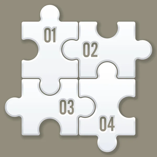 Modern puzzle template — Stock Photo, Image
