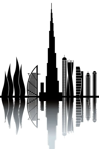 Dubai skyline — Stock Vector