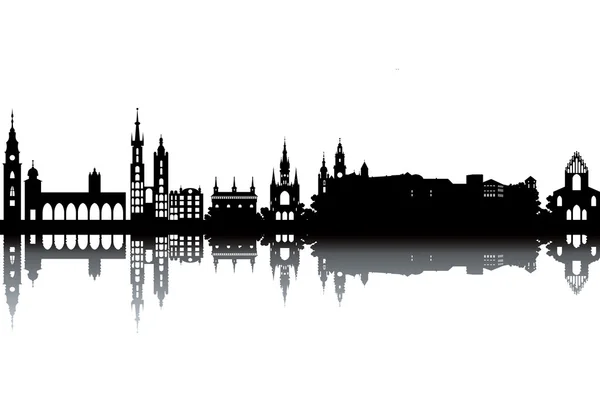 Cracovia Skyline — Archivo Imágenes Vectoriales