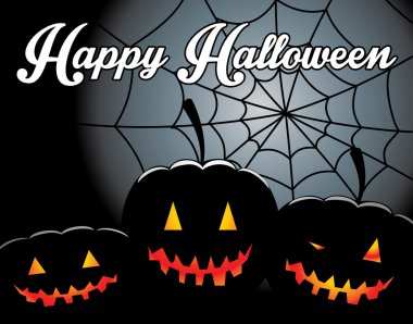 Cadılar Bayramı Balkabağı ve örümcek web arka plan