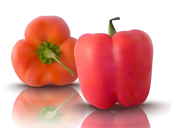 Διανυσματικά κόκκινες πιπεριές — Διανυσματικό Αρχείο