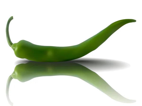 Vector verde pimienta — Vector de stock