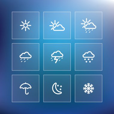 hava simgesi seti