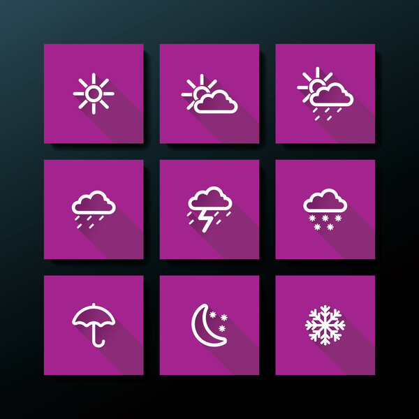 Weather icon set