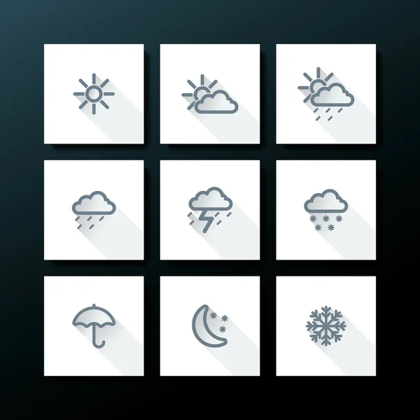 Иконка погоды — стоковый вектор