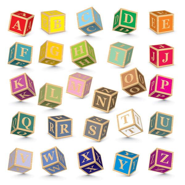 Vector alphabet blocks